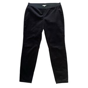 Eileen Fisher Black Pull On Corduroy Pants
